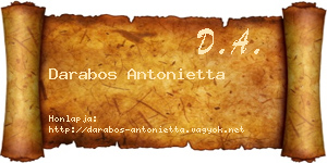 Darabos Antonietta névjegykártya